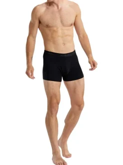 Lot de deux boxers classiques en coton multicolores unis pourvu d'une coupe slim