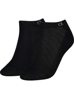 Lot de deux paires de chaussettes noires unies tailles basses