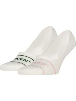 Lot de 2 paires de chaussettes basses en coton mélangé blanches