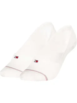 Lot de 2 paires de chaussettes basses en coton mélangé blanches unies