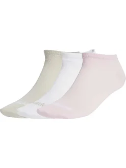 Lot de 3 paires de chaussettes basses en coton mélangé multicolores unies