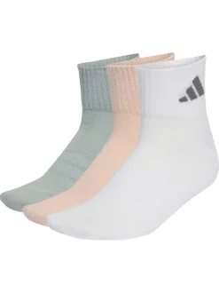 Lot de 3 paires de chaussettes basses multicolores pourvues du logo de la marque