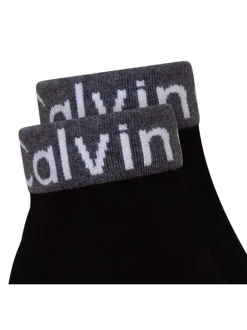Lot de 2 paires de chaussettes basses noires unies avec une coupe quarter