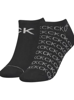 Lot de 2 paires de chaussettes basses noires unies coupe socquettes