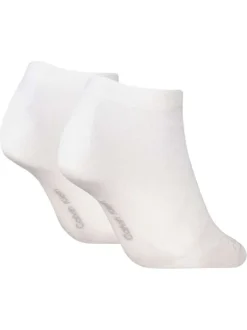 Lot de 2 paires de chaussettes blanches unies tailles basses