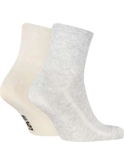 Lot de 2 paires de chaussettes en coton mélangé multicolores ornées de fruits
