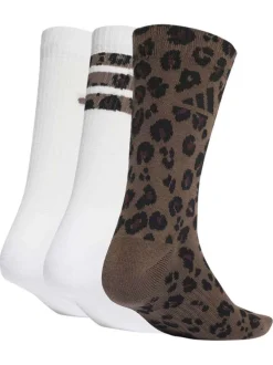 Lot de 3 paires de chaussettes hautes blanches pourvues du logo de la marque