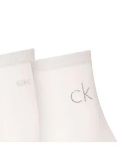 Lot de 2 paires de chaussettes hautes blanches unies avec logo iconique