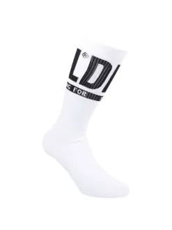 Lot de 3 paires de chaussettes hautes blanches unies en coton mélangé