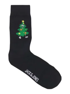 Lot de 3 paires de chaussettes hautes en coton mélangé bleues nuit unies