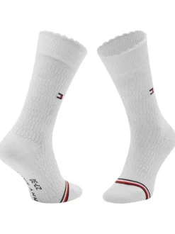 Lot de 2 paires de chaussettes hautes en coton mélangé multicolores