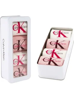 Lot de 4 paires de chaussettes hautes en coton mélangé roses et blanches