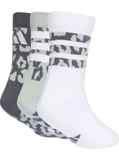 Lot de 3 paires de chaussettes hautes multicolores ornées d'un motif animalier