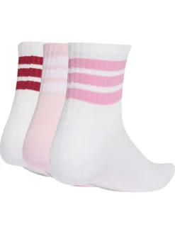Lot de 3 paires de chaussettes hautes multicolores pourvues du logo de la marque