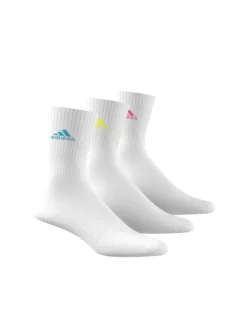 Lot de 3 paires de chaussettes mi-hautes blanches unies