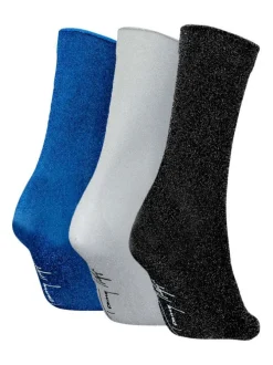 Lot de 3 paires de chaussettes multicolores avec une coupe haute