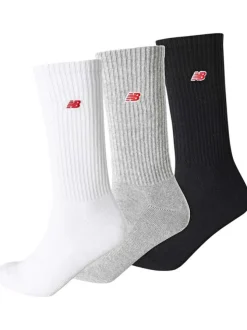Lot de 3 paires de chaussettes multicolores hautes avec logo iconique