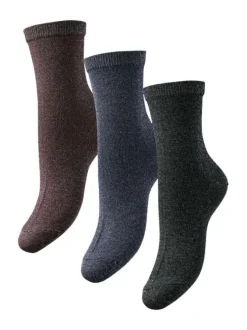 Lot de 3 paires de chaussettes multicolores mouchetées à coupe haute