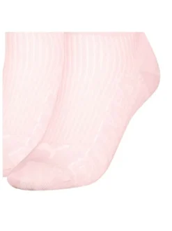 Lot de 2 paires de chaussettes Puma roses unies mi-hautes