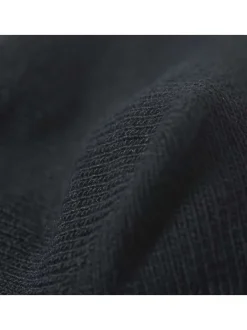 Lot de 3 paires de socquettes en coton mélangé noires avec logo blanc