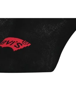 Lot de 3 paires de socquettes noire en coton mélangé avec logo batwing