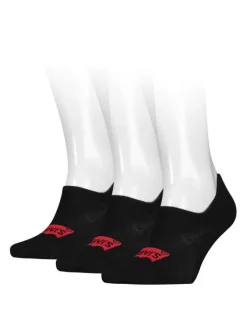 Lot de 3 paires de socquettes noire en coton mélangé avec logo batwing