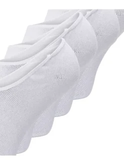 Lot de 5 paires de soquettes blanches unies basses et identiques