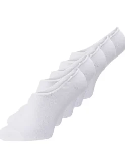 Lot de 5 paires de soquettes blanches unies basses et identiques