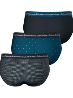 Lot de 3 slips en coton multicolores imprimés et avec une coupe fermée