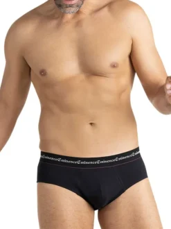 Lot de 3 slips en coton multicolores unis pourvus d'une taille élastiquée