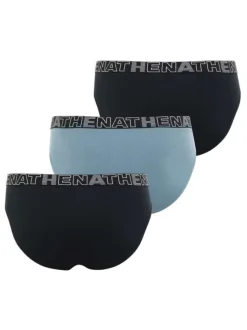 Lot de 3 slips multicolores en coton unis