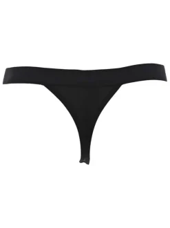 Lot de 2 strings noir uni avec logo iconique de la marque à l'avant