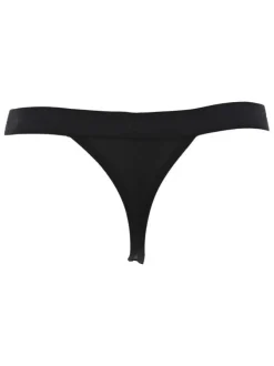 Lot de 2 strings noir uni avec logo iconique de la marque à l'avant