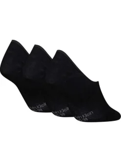 Lot de trois paires de chaussettes noires unies tailles basses