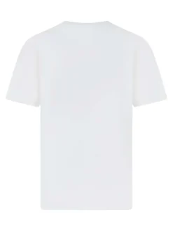 Lot de 2 T-shirt blancs uni avec une coupe droite et un col rond