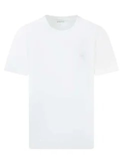 Lot de 2 T-shirt blancs uni avec une coupe droite et un col rond