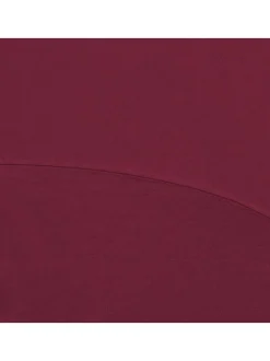 Lot de 2 t-shirts en coton bordeaux unis avec une coupe droite et un col rond