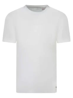 Lot de 3 T-shirts en coton unis à col rond et à manches courtes