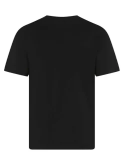 Lot de 2 T-shirts noirs uni avec une coupe droite et un col rond