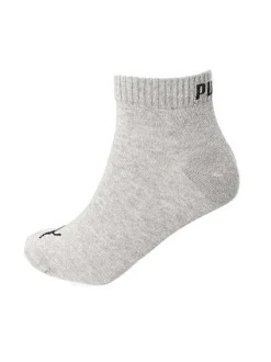 Lots de 3 paires de chaussettes en coton grises et anthracites unies