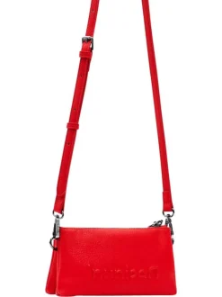 Mini sac rouge effet sablé avec le dessin de "Bugs Bunny" imprimé