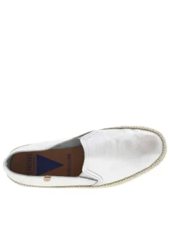 Mocassins en cuir argentés avec un aspect métallisé et des soufflets élastiqués