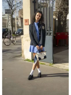 Mocassins en cuir noir à semelle plateau et coupe bateau à enfiler