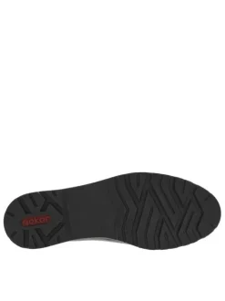 Mocassins en cuir noirs à semelle plate et à soufflets élastiqués