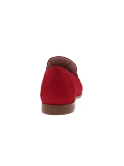 Mocassins femme rouge