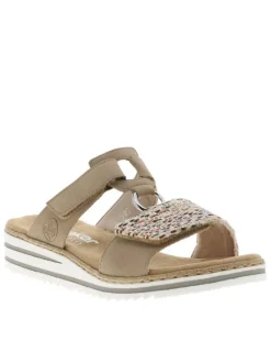 Mules femme beige