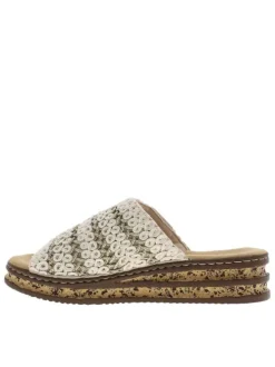 Mules femme blanc