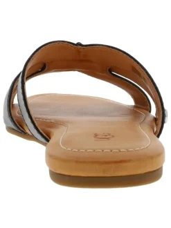 Mules femme en cuir TEAGUE noir