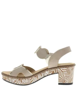 Nu-pieds/sandales femme beige