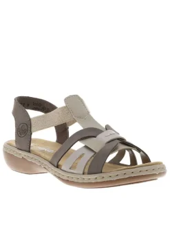 Nu-pieds/sandales femme marron